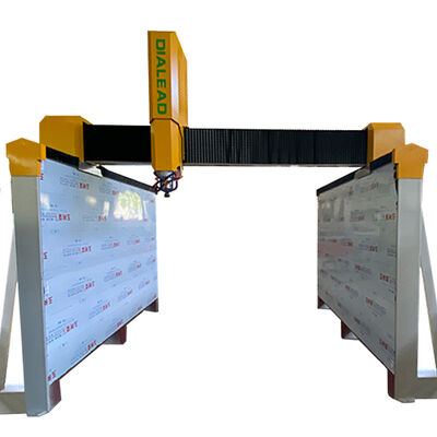 เครื่องแกะหินแบบสะพาน CNC 7.5kw สําหรับชิ้นงานขนาดใหญ่