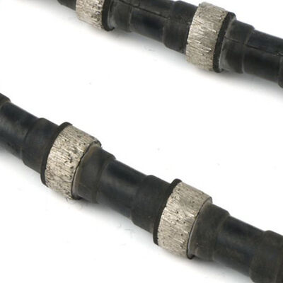 ขีด Diameter 11.5mm Diamond Wire Saw Diamond Cutting Rope สําหรับหินแกรนิต